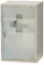 Style home Medizinschrank Arzneischrank aus Edelstahl, abschließbarer Apothekerschrank Erste Hilfe Schrank mit Glastür,45x30x12cm (Silber,3 Fächer)