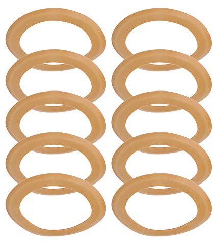 Anello pistone in gomma 10 pezzi, fascia elastica per compressione compressore d'aria, kit guarnizioni in gomma, accessori pompa isolati per compressore d'aria silenzioso senza
