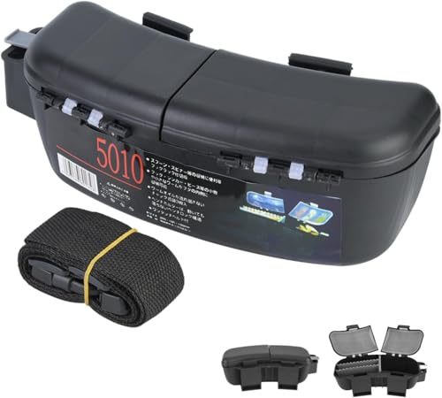 Marsupio con scatola per esche, marsupio portatile multifunzionale per attrezzatura da pesca, custodia per esche, vita per esche da pesca, scatola per esche da pesca, attrezzatura da pes