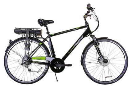 Swifty Routemaster Bicicleta eléctrica híbrida - 7 velocidades Shimano - Hasta 25 millas con una carga - Neumáticos Kenda - Frenos de disco - Llantas de aleación de doble pared - para adultos