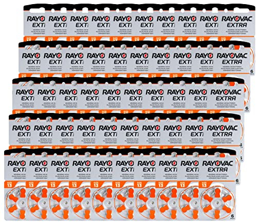 Shop4top 120 Rayovac extra avancerad storlek 13 Pr48 hörapparat batterier 1,45 V Zink Air