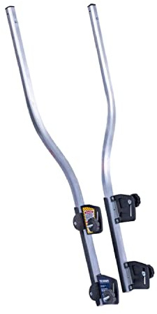 Tie Down Safety Step-N-Safe Extension Ladder Walk-Thru | Safety Ladder Protection | Safely Transition from Ladder to Roof | No Tools Required | Made 100% in USA,Silver