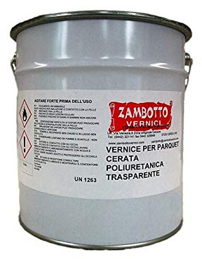 ZAMBOTTO VERNICI VERNICE PER PARQUET POLIURETANICA TIXOTROPICA TRASPARENTE + CATALIZZATORE (3L+1,5L, SATINATA)