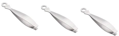 OKUMEYR 3pezzi Pinzette Acciaio Inossidabile per Lische di Pesce e di Pollo Strumento Pratico per Cucina Leggero e Facile da Riporre Rimozione Efficiente di Spine e Scaglie