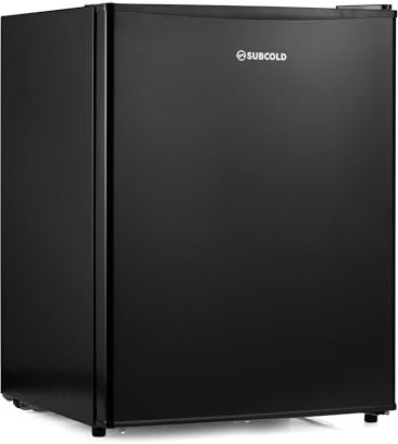 Subcold Eco60F Mini Freezer | 4-Star Table Top Unit | Energy-Efficient Appliance with Adjustable Thermostat & Reversible Door | Customisable Storage Removable Shelf (Black)