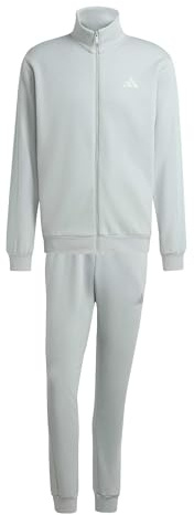 adidas Uomo SPORTSWEAR BASIC 3 STRIPES FLEECE TRACKSUIT, Wonder Sage, XL Short