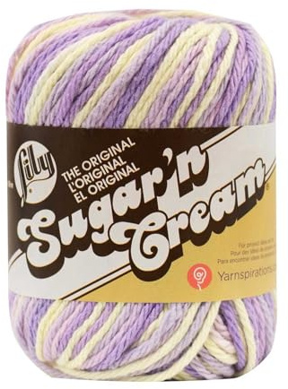 Lily Sugar 'N Cream The Original Ombre Yarn, 2oz, Gauge 4 Medium, 100% Cotton, Spring Swirl - Machine Wash & Dry