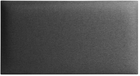 Mocadu - Cuscino da parete in tessuto con imbottitura da 50 mm, testiera e rivestimento da parete, 60 x 30 cm, colore: antracite