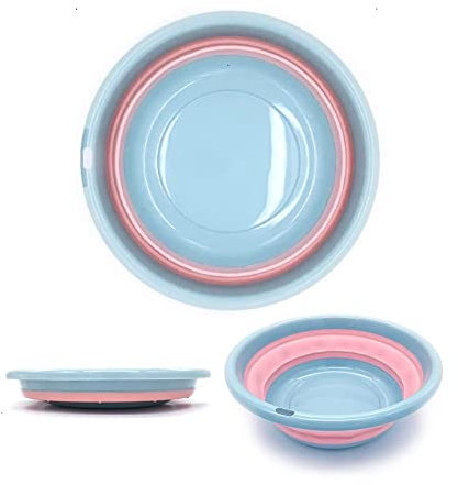 Lavabo Plegable bacinella pieghevole bacinella pieghevole campeggio bacinella pieghevole campeggio Portatile Pieghevole Lavabo Bacinella Multifunzionale in Silicone