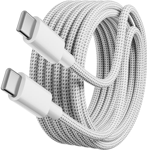 Txtcu USB-C till USB-C-kabel på 5 m, 60 W, USB Typ-C-laddningskabel, snabbladdningskabel kompatibel med iPhone 15/Plus/Pro Max, Samsung Galaxy S24/S23/S22, Pixel 7 Pro, MacBook Pro 2021 och iPad Pro