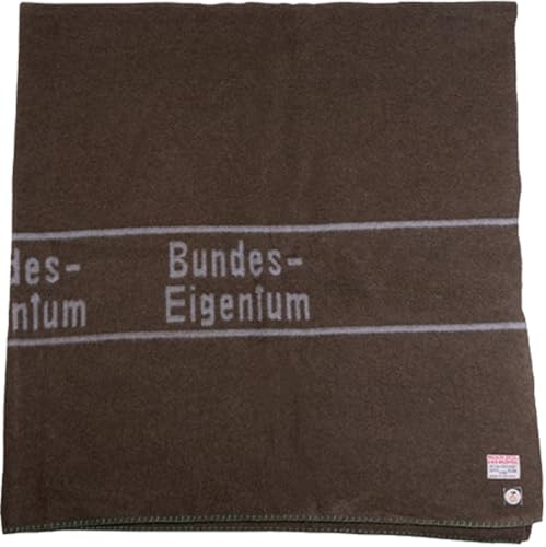 Original Bundeswehr Wolldecke Braun