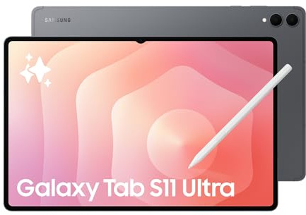 Samsung Galaxy Tab S11 Ultra 512GB 5G, Tablet con IA, Ligera, Herramientas IA, Dex, 12 GB de Memoria, Batería de Larga Duración, Garantía Fabricante 3 Años + 1 Extra, Gris (Versión Española)