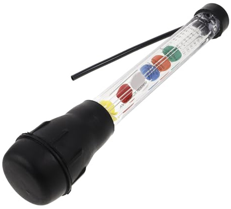 Yardwe Tester Idrometro Portatile per Batteria Auto, Misuratore di Densità Elettroidraulico Ventosa per Rilevamento Rapido Elettrolita, Strumento di Diagnostica per Controllo Batteria