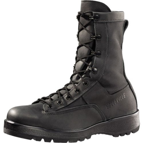 Belleville B Arm Your Feet 700 8 Waterproof Duty Black Tactical Boots for Men - Polishable Leather and Nylon with Oil-Resistant Gore-Tex Lining for Police, EMS, and Security Personnel, Black - 10.5R