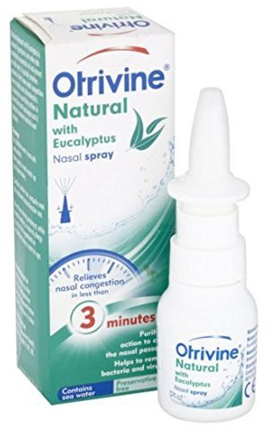 2 X NASAL SPRAY OTRIVINE NATURAL WITH EUCALYPTUS WITH SEA WATER 20ML LABORATORIE DE LA MER