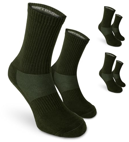 Safersox myggavvisande strumpor, 3 Par, Olivgrön, 43-46
