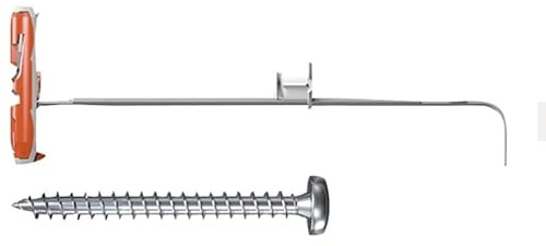 fischer - Tacos Compatibles con Placas de Yeso PLADUR® DuoTec, tornillos y tacos soporte tv 12 mm, Bolsa 2 uds tacos+ 2 uds Tornillos