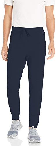 Jockey Herren Active Fleece Jogginghose mit Reißverschlusstaschen, Marineblauer Blazer, X-Groß