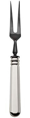 Robbe & Berking Alt-Spaten Tranchiergabel Frozen Black (150 g massiv versilbert)