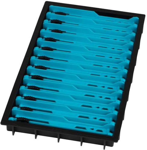 Fox Matrix Pole Winder Tray Loaded + 12 Winders 13cm - Aufwickler für Feeder- & Stippvorfächer, Wickelbrettchen
