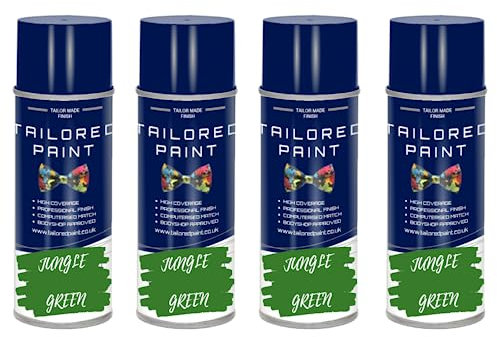 Tailored Paint Dead Plant Reviver Aerosol Paint Green Foliage - Gives Dead Shrubs, Hedges, Boxes a Second Life (4, Jungle Green)