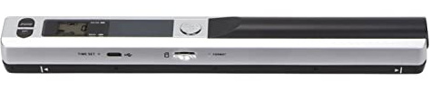 Scanner Portable pour Documents 300, 600, 900 DPI pour Photos Professionnelles, reçus d'image, Livres, Scanner de Documents Mobile Portable pour Enseignants (Noir argenté)