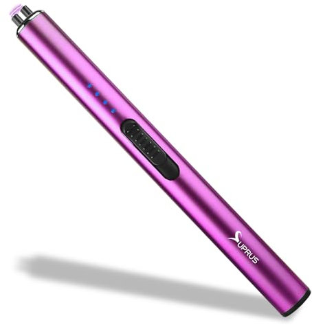 SUPRUS Electric Lighter Windproof Flameless USB-C Arc Rechargeable Lighter with Safety Lock