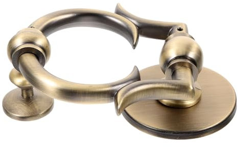 HOMOCONO Battente Porta in Lega Di Zinco Stile Europeo Finitura Decorativa Vintage Design Semplice Ed Elegante Per Ingresso Casa Facile Da Installare e Adatto Vari Tipi Di Porte