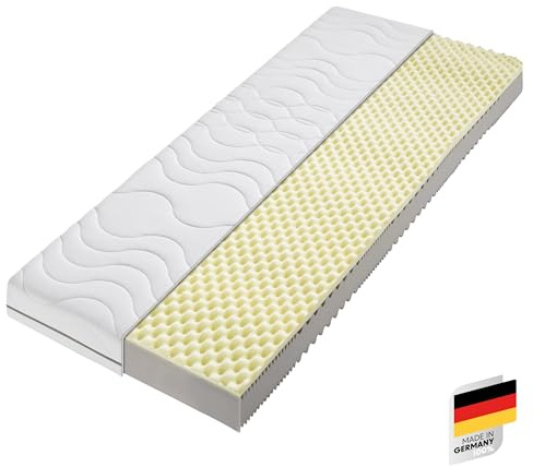 BeCo Matratze 100x200 cm Nightstyle Visko Komfortschaum H3 / Stiftung Warentest GUT getestet/Oeko-TEX Standard 100 / Made in Germany