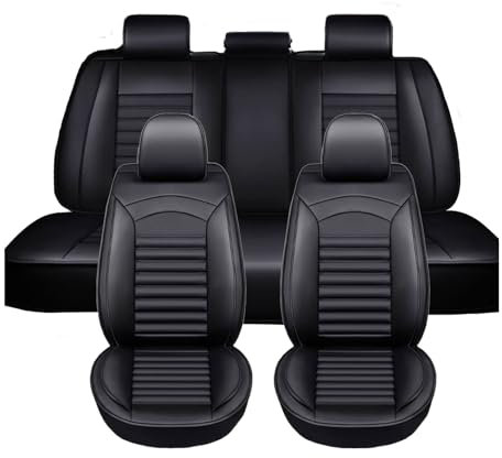 SMHIENNGJF Housses De Siège pour Kia Sportage GT Line(QL) 2015-2024 2025, Cuir Universelles pour Véhicule À 5 Place Avant Et Arrière Couvre Sieges Protection,Voiture Interieur Accessoires(Black)