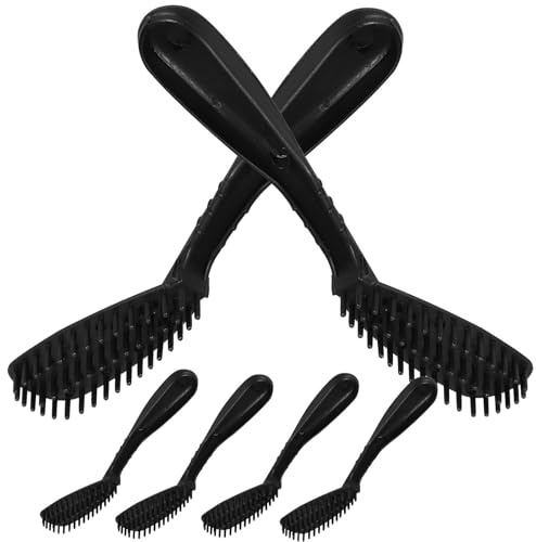 GALPADA Spazzola per Tintura Chioma Nera 6 Pezzi Pettine Integrato in Plastica Riutilizzabile per Salone e Casa