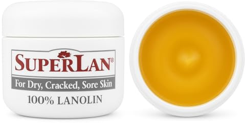 Lanolin Nipple Cream 1 Oz - 100% Organic Nipple Cream Lanolin - Body & Face Moisturizer for Eczema, Psoriasis & Severe Dry Skin - Ultra Hydrating & Soothing Skin Moisturizer for Hot & Cold Weather