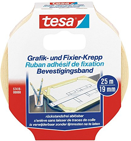 tesa Fixier- und Abdeckband 25m:19mm