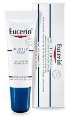 Eucerin Acute Lip Balm 10ml, Nourishing Lip Care for Very Dry, Chapped Lips, Dry Lips Treatment with Ceramides and Natural Ingredients