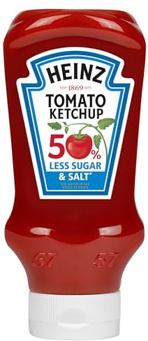 Heinz Tomato Ketchup Less Sugar and Salt, 665 ml