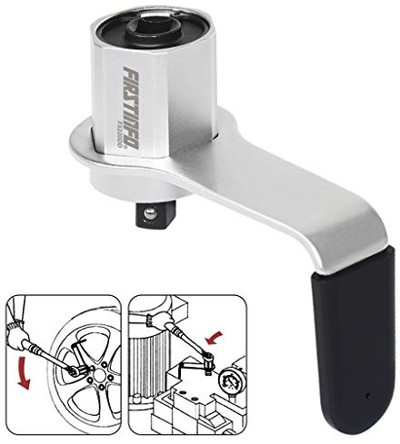 FIRSTINFO F3220DD Manual Torque Multiplier 600 Nm with 3.4:1 Gear Ratio and 1/2 Inch Drive Adapter for Lug Nut Removal and Heavy Duty Wheel Work