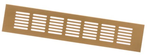 60x300mm Air Vent Cover - Aluminium Ventilation Grille - Gold Furniture Grill for Door, Wardrobe, Radiator