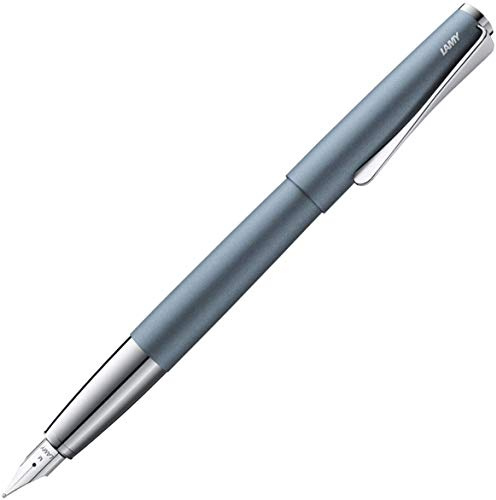 Lamy 1234854 Studio Fountain Pen 66 - Timeless Fountain Pen in Glacier Colour Made of Rustproof Stainless Steel and Propeller-Shaped Clip - Nib Size F