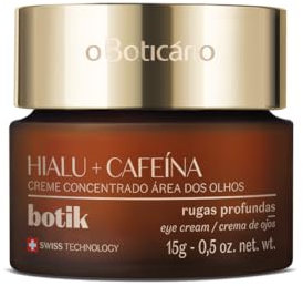 O Boticário Botik Crema Contorno de Ojos con Ácido Hialurónico y Cafeína | Rellena Arrugas y Corrige ojeras | Crema Ojos Antiarrugas Mujer 15g