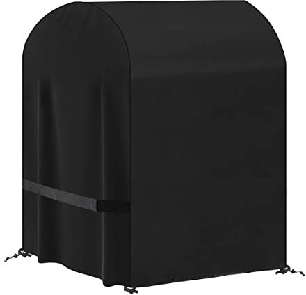 SanGlory Housse de Barbecue Tissu 420D Oxford Housse Barbecue Gaz, Bache Barbecue Exterieur Couverture de Gril Étanche, Bâche de Protection pour Barbecue, Noir - 77x70x110cm