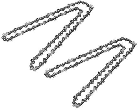 Lame de chaînes, 3/8in Pitch 40 62DL 2Pcs Chaîne de tronçonneuse en acier allié pour la coupe(1862 nœuds)
