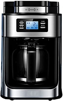 TEmkin Macchine da caffè da incasso Macchina per caffè automatica con smerigliatrice Macchine per caffè elettriche completamente automatiche per elettrodomestici a goccia (Size : EU)