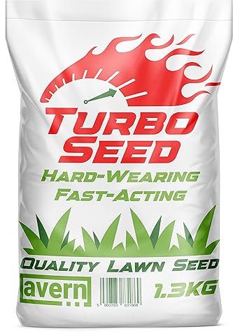 Avern Turbo Fast Growing Grass Seed 7.8KG, Lawn Seed for Overseeding, Patch Repair and New Lawns, Hard Wearing, Dog Friendly, UK Gardens, Covers up to 468 sqm