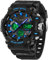Militär Uhren Herren Digitale Armbanduhr Outdoor Analoge Digitaluhr für Herren Jungen Multifunktionale Sportuhr Wecker Military Watches for Men Tactical Digital Watch LED 5ATM Wasserdicht