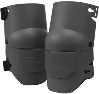 VEVOR Knee Pads for Work, Extra Thick Construction Knee Pads with Foam Cushion - Pro Protection & Comfort, Ideal for Roofing Gardening Flooring, Men & Women, Black
