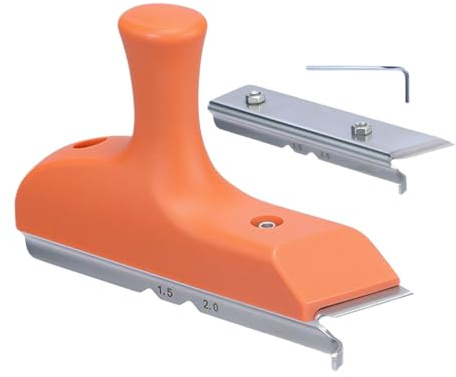 YAOPIU Recortadora De Cantos - Cortabordes Mini y Cortador - Herramienta Manual Para Carpintería Con Cuchilla Biselada Para Recortar Cantos Rectos Y Curvos De Pvc Y