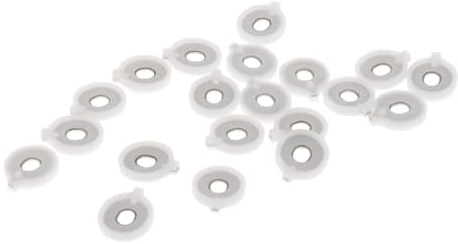 20 Pieces Alto Horn Valve Guides Plastics Brass Instruments Repairing Parts 18mmx15mm
