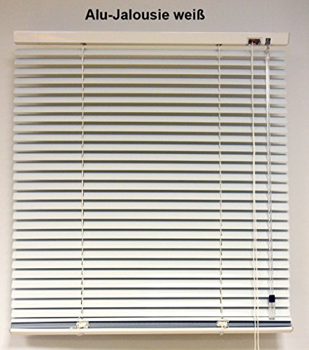 Alu Jalousie in weiß 60cm breit x 130cm lang Aluminium