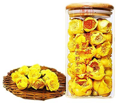 Chinois Herbal Tea Fruit Fruit Tea Rose Tea De Soie D'or Chrysanthème Embouteillé Nouveau Thé Parfumé Soins De La Santé Fleurs Thé Thé Vert Alimentaire Vert (25g Golden Camellia)