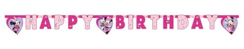 Procos - Geburtstagsbanner Happy Birthday Disney Minnie Junior aus FSC-Papier, 93835